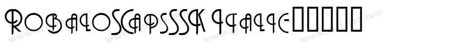 RobaloSCapsSSK Italic字体转换